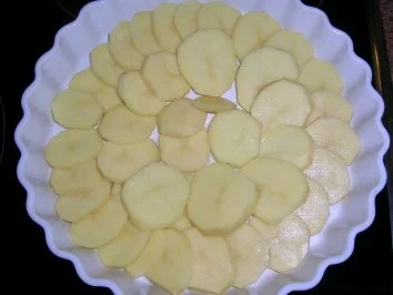 Rezept: Kartoffelgratin mit Prosciutto, Beilage zu meinem Rinderbraten in Bordeaux Kartoffelgratin mit Prosciutto, Beilage zu meinem Rinderbraten in Bordeaux - Rezept