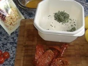 Rezept: Winterlicher Salat mit gefüllten Kartoffeln Bild Nr. 2 Winterlicher Salat mit gefüllten Kartoffeln - Rezept - Bild Nr. 2