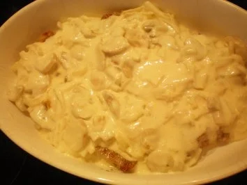 Rezept: Schweinefilet-Tagliatelle-Auflauf Bild Nr. 7 Schweinefilet-Tagliatelle-Auflauf - Rezept - Bild Nr. 7