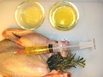 Knusper-Mais-Huehnchen und Coquelet auf Kartoffelstroh - Rezept - Bild Nr. 6