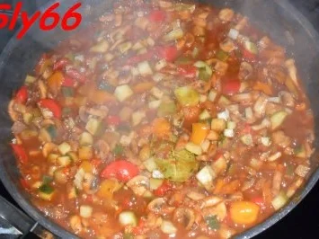 Rezept: Fleischgerichte:Naturschnitzel in Zigeunersoße Bild Nr. 18 Fleischgerichte:Naturschnitzel in Zigeunersoße - Rezept - Bild Nr. 18