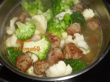 Rezept: Feine Gemüsesuppe mit Hackklößchen Bild Nr. 11 Feine Gemüsesuppe mit Hackklößchen - Rezept - Bild Nr. 11