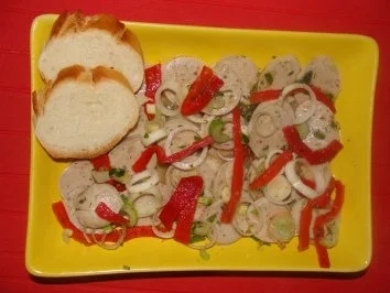 Salat : -Weißer Wurstsalat- - Rezept
