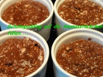 Dessert:  SCHOKOPUDDING mit frischer Ananas - Rezept - Bild Nr. 9