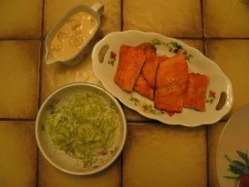 Fisch + Meeresfrüchte: Eismeer-Lachsforelle mit Krabben in Sherry-Sahne-Soße - Rezept - Bild Nr. 4