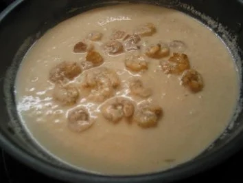 Fisch + Meeresfrüchte: Eismeer-Lachsforelle mit Krabben in Sherry-Sahne-Soße - Rezept - Bild Nr. 3