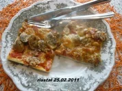 Pizza mit einer scharfen Seite - Rezept