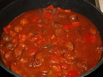 Rezept: Pasta mit ner herzhaften Soße Bild Nr. 8 Pasta mit ner herzhaften Soße - Rezept - Bild Nr. 8