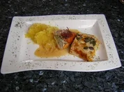 gefüllte Hühnerfilets (mit Kürbisduett) - Rezept