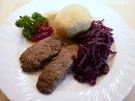 Rehrücken, Rotkohl und Kartoffelknödel - Rezept