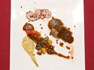 Lamm- und Rinderfilet an mediterranem Gemüse (Helmut Zerlett) - Rezept