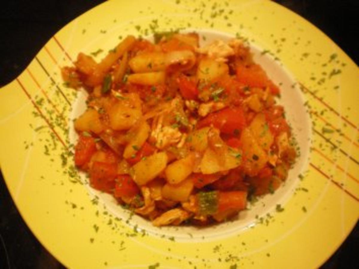Kartoffel-Paprika-Chilli-Pfanne - Rezept