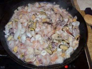 C1: Risotto mit Meeresfrüchten und Mangold - Rezept - Bild Nr. 4