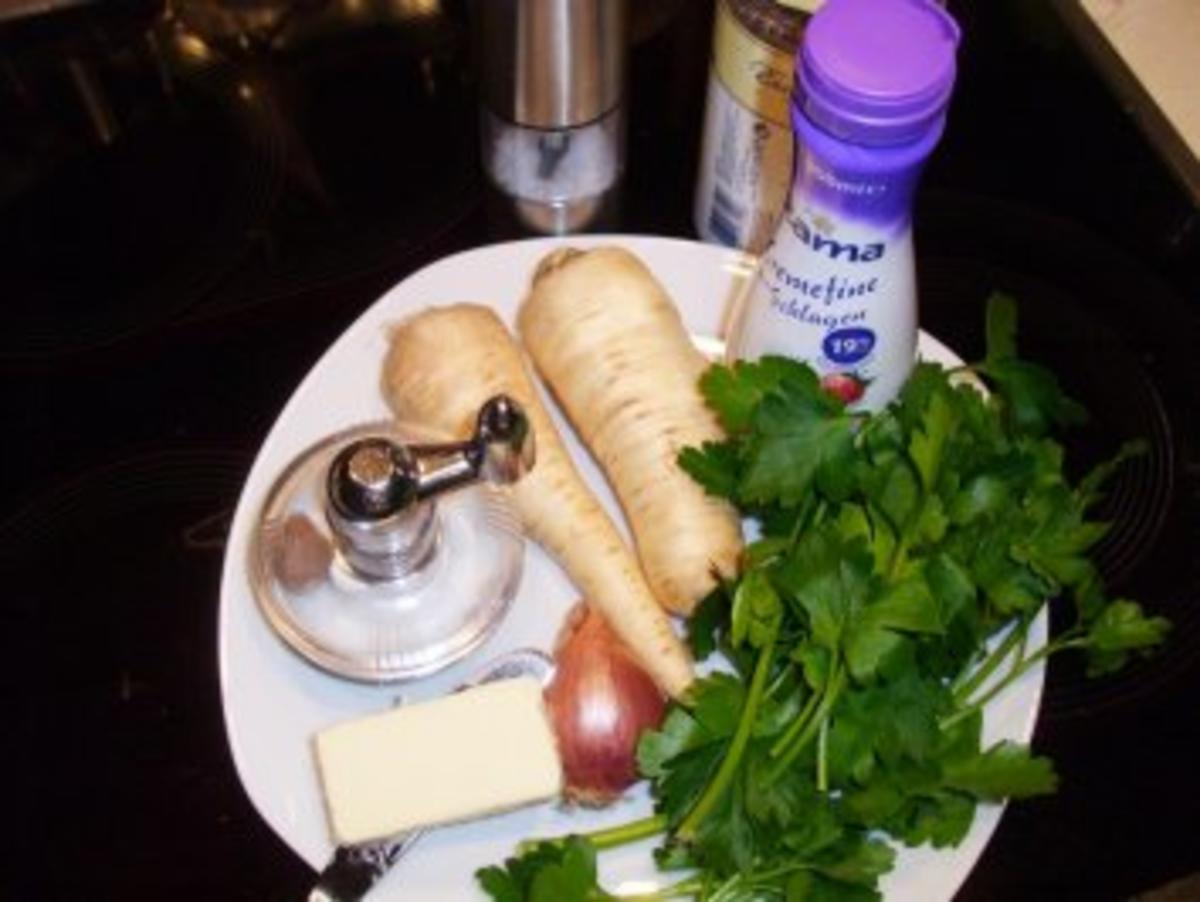 Suppe: Grün-weiße Petersilienwurzelcreme - Rezept - Bild Nr. 2