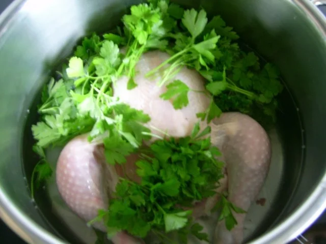 Huhn in Sahnesoße - Rezept