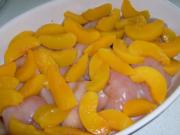 Hähnchenbrust mit Pfirsich in Currysoße - Rezept