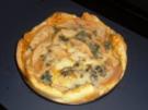 Birnen-Gorgonzola-Tarte mit Knusperspeck - Rezept