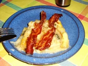 Rezept: Birnen-Gorgonzola-Tarte mit Knusperspeck Bild Nr. 2 Birnen-Gorgonzola-Tarte mit Knusperspeck - Rezept - Bild Nr. 2