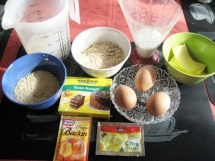 Spanischer Nußkuchen mit Nuss - Nougat verfeinert - Rezept - kochbar.de