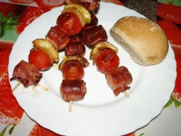 Rezept: Wurst - Spieße Bild Nr. 4 Wurst - Spieße - Rezept - Bild Nr. 4