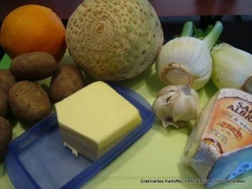 Gratiniertes Kartoffel-Fenchelpüree mit Putenbraten - Rezept - Bild Nr. 2