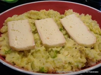 Gratiniertes Kartoffel-Fenchelpüree mit Putenbraten - Rezept - Bild Nr. 6