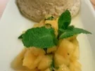 Kokosflan mit marinierter Ananas - Rezept