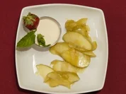 Mascarpone-Calvados-Creme auf Apfelspalten (Maja Prinzessin von Hohenzollern) - Rezept