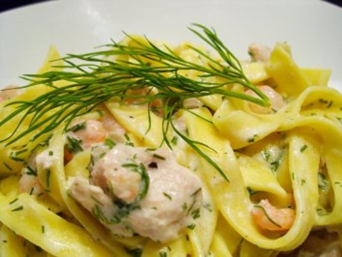 Pasta: Fettucine in Crema di salmone - Rezept - Bild Nr. 6