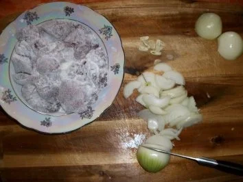 Hähnchenleber mit Kümmelkartoffelstampf - Rezept - Bild Nr. 3