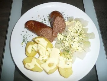 Rezept: Kohlrabi und Bremer Pinkel Kohlrabi und Bremer Pinkel - Rezept