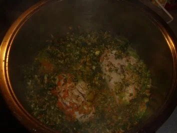 Geflügel: Hühnchen in Gemüsesosse - Rezept - Bild Nr. 4