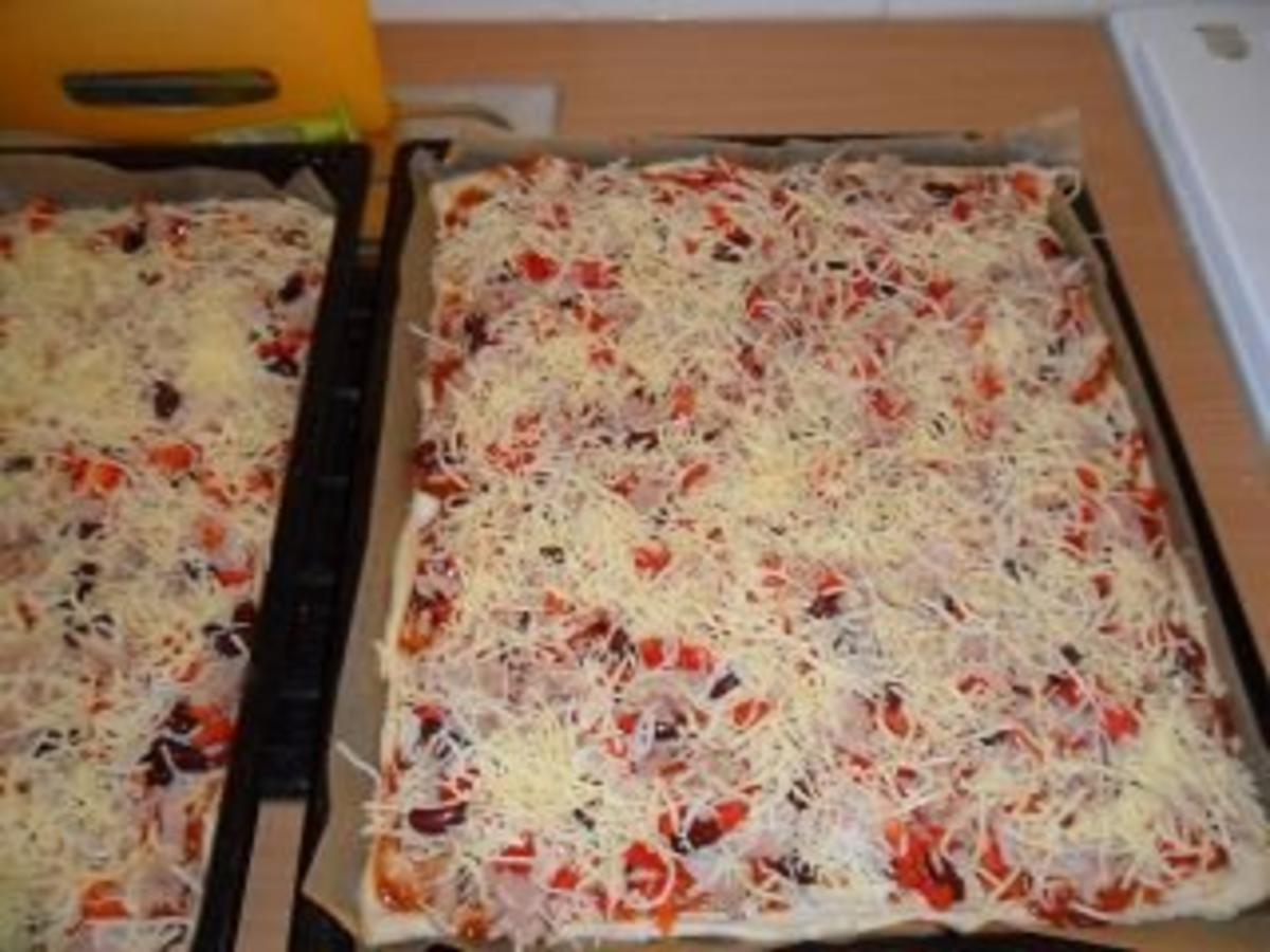 Bunte Pizza - Rezept