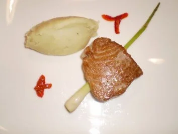 Rezept: Angelthunfisch am Zitronengrasspieß mit Süßkartoffel- Wasabi- Stampf Bild Nr. 5 Angelthunfisch am Zitronengrasspieß mit Süßkartoffel- Wasabi- Stampf - Rezept - Bild Nr. 5