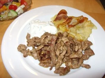 D: Pfannengyros... - Rezept