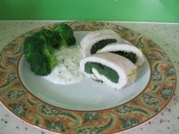 Hähnchenbrustfilet gefüllt mit Spinat - Rezept