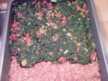 Rezept: Aufläufe/ Überbackenes: Geschichteter Hackbraten Bild Nr. 3 Aufläufe/ Überbackenes: Geschichteter Hackbraten - Rezept - Bild Nr. 3