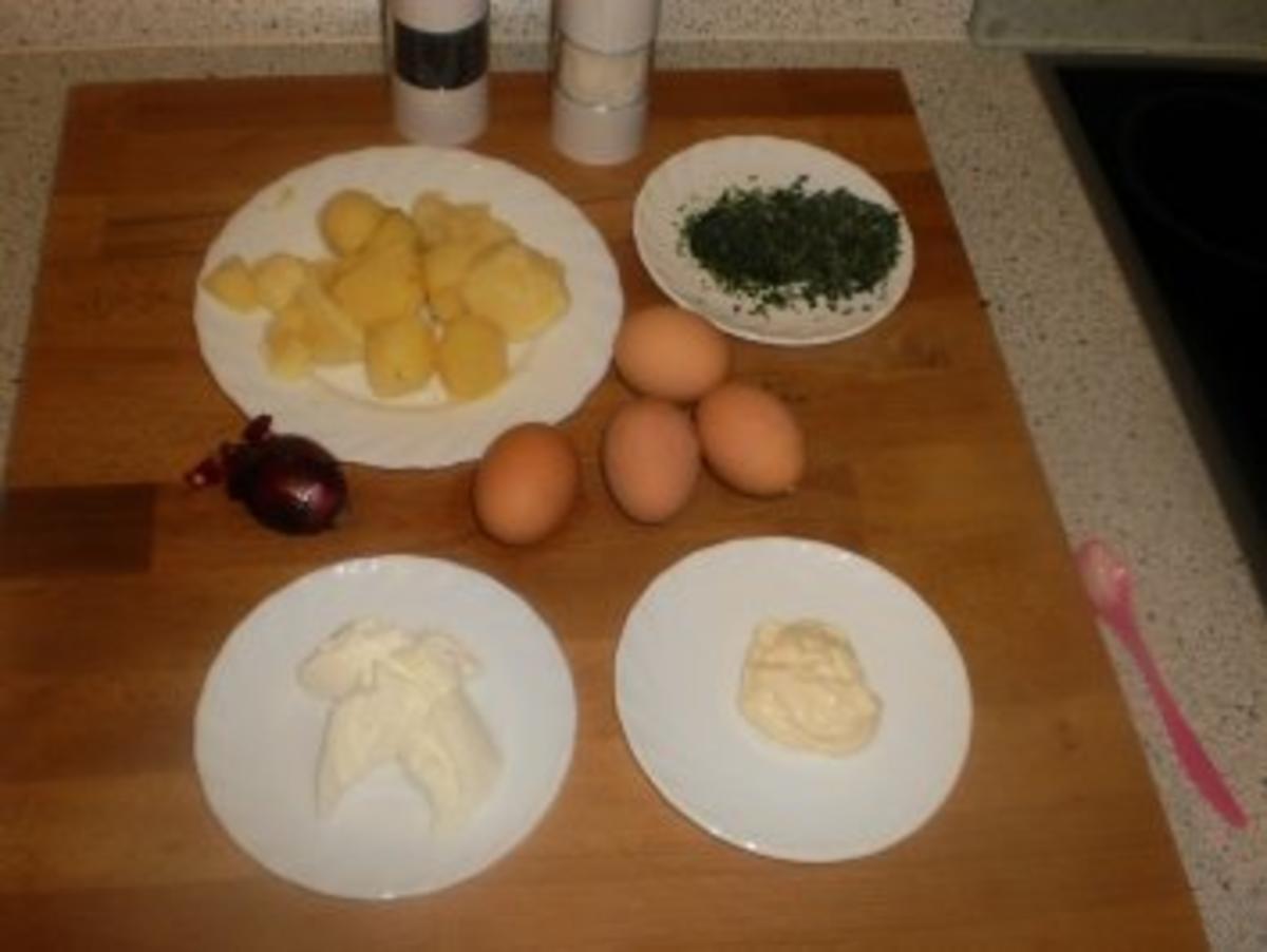 Eiersalat mit Kartoffeln - Rezept - Bild Nr. 2