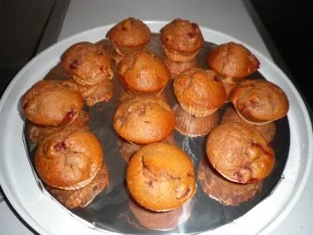 Kirsch - Marzipan - Muffins - Rezept