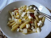 Penne mit Orangenolivenöl und Mozzarella - Rezept