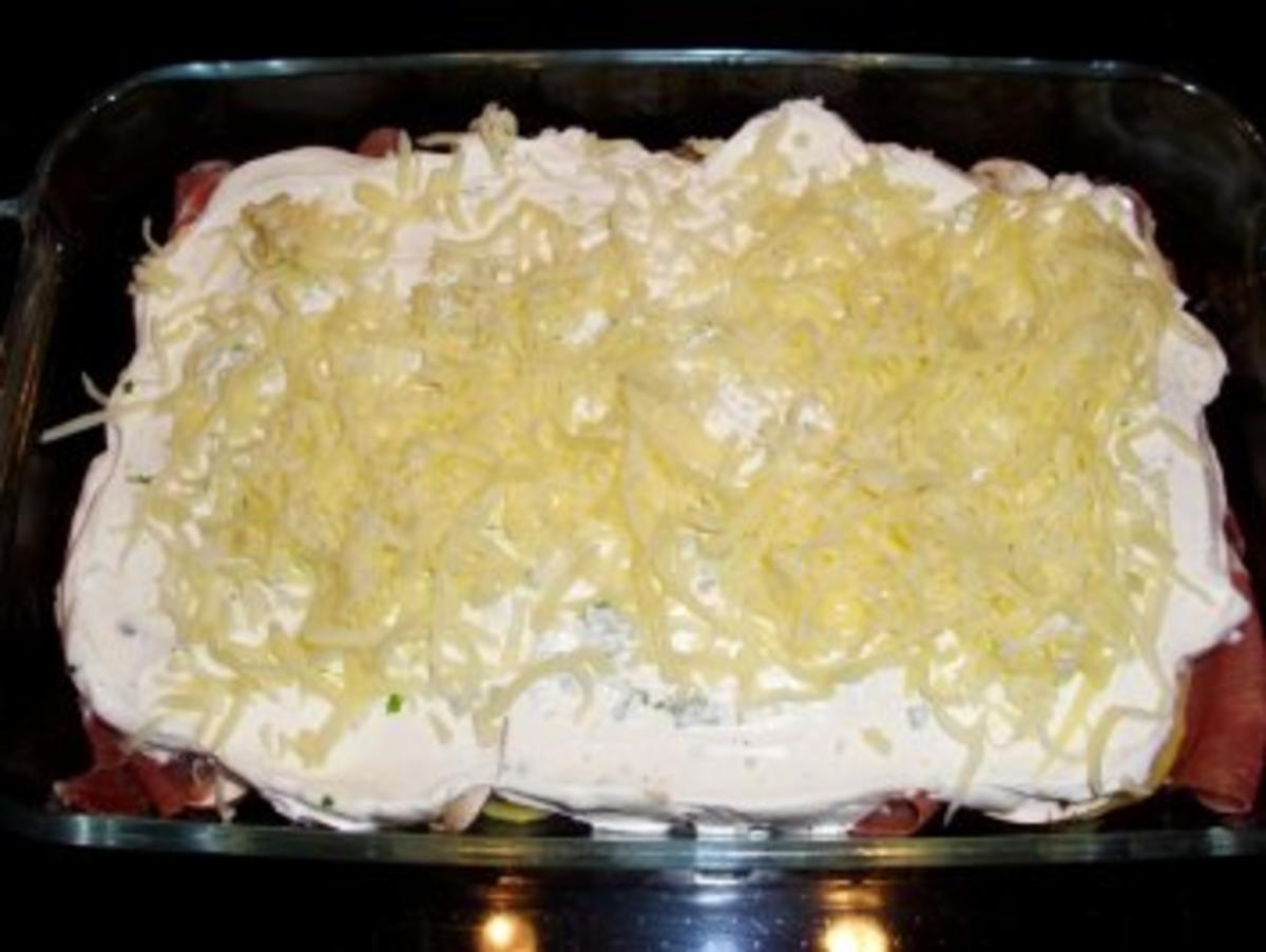 Beilage: Kartoffel-Pilz-Gratin mit Schinken - Rezept - Bild Nr. 5