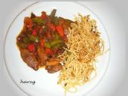 Asia-Pfanne mit Entenbruststreifen - Rezept