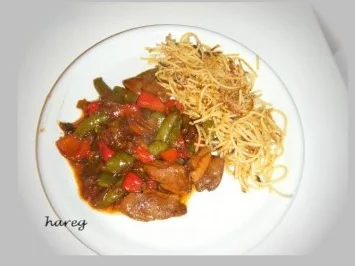 Rezept: Asia-Pfanne mit Entenbruststreifen Bild Nr. 9 Asia-Pfanne mit Entenbruststreifen - Rezept - Bild Nr. 9