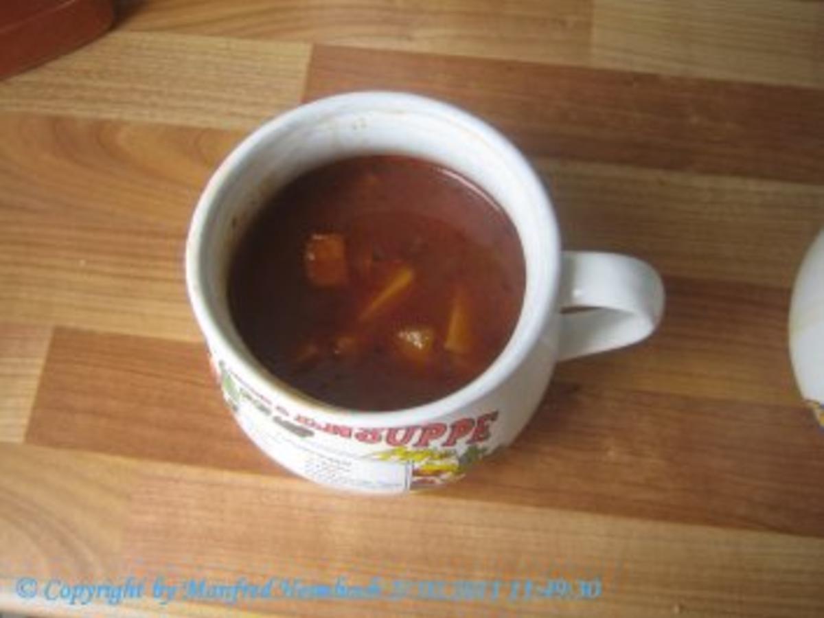 Rindfleisch – feurige Gulaschsuppe a’la Manfred - einfach - 67 kcal/100g