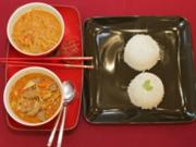 Thai Curry rot und gelb mit Rind, Tintenfisch u. Scampi (Margarethe Schreinemakers) - Rezept