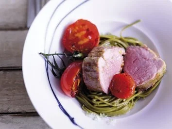 Rezept: Kalbsfilet in Keemuntee geräuchert Kalbsfilet in Keemuntee geräuchert - Rezept