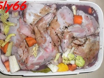 Fleischgerichte:Kaninchen in Rotweinsoße - Rezept - Bild Nr. 2