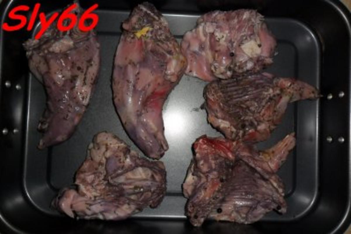 Fleischgerichte:Kaninchen in Rotweinsoße - Rezept - Bild Nr. 3