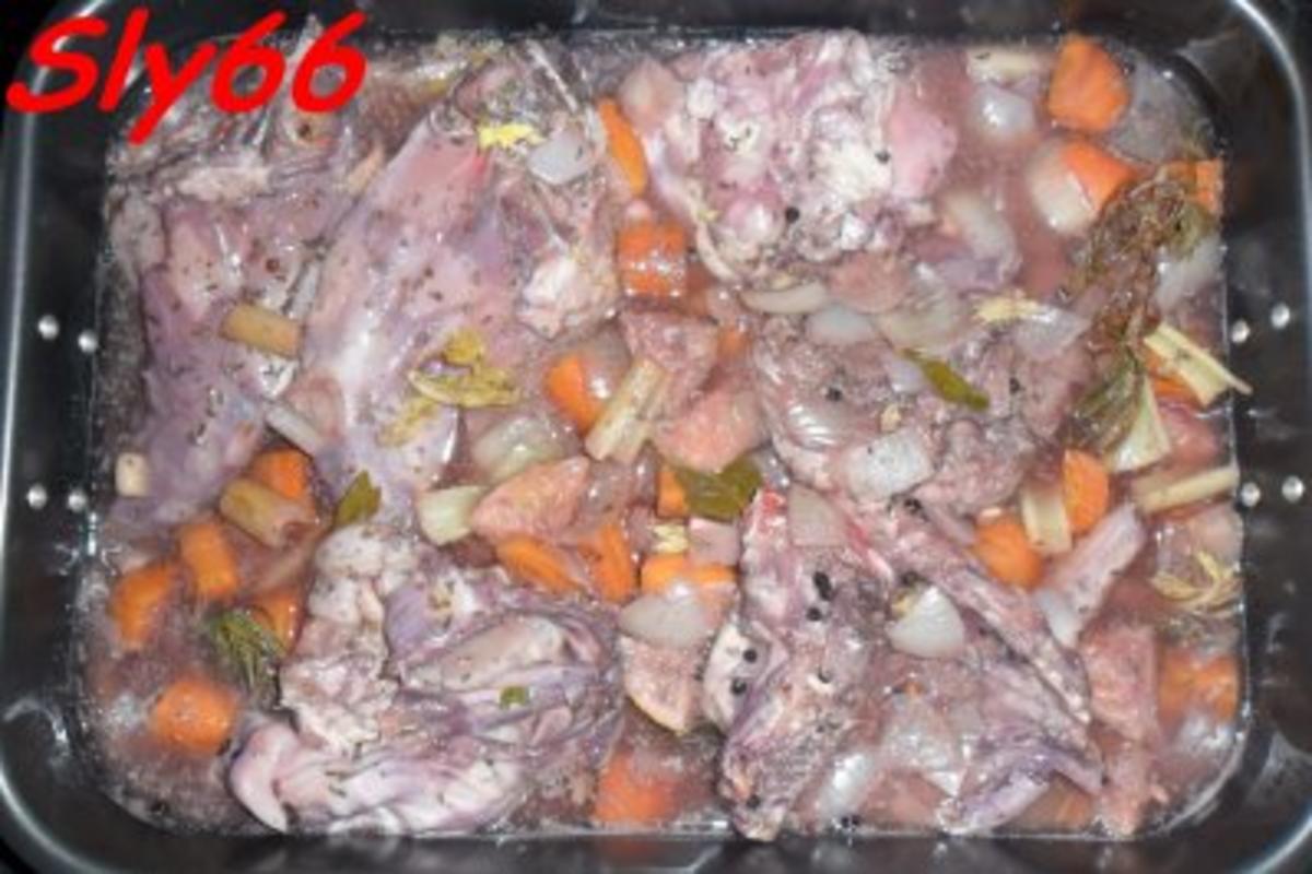Fleischgerichte:Kaninchen in Rotweinsoße - Rezept - Bild Nr. 6