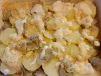 Rezept: Zwergi's Artischocken-Kartoffel-Auflauf Bild Nr. 3 Zwergi's Artischocken-Kartoffel-Auflauf - Rezept - Bild Nr. 3